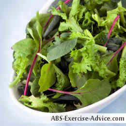 Foods that Burn Belly Fat #2: Fresh Greens