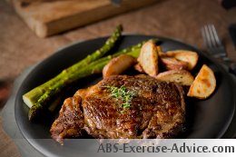 steak dinner for your diet to lose belly fat