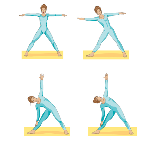 triangle free yoga position