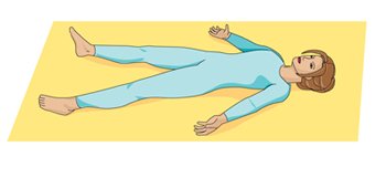 Corpse yoga pose